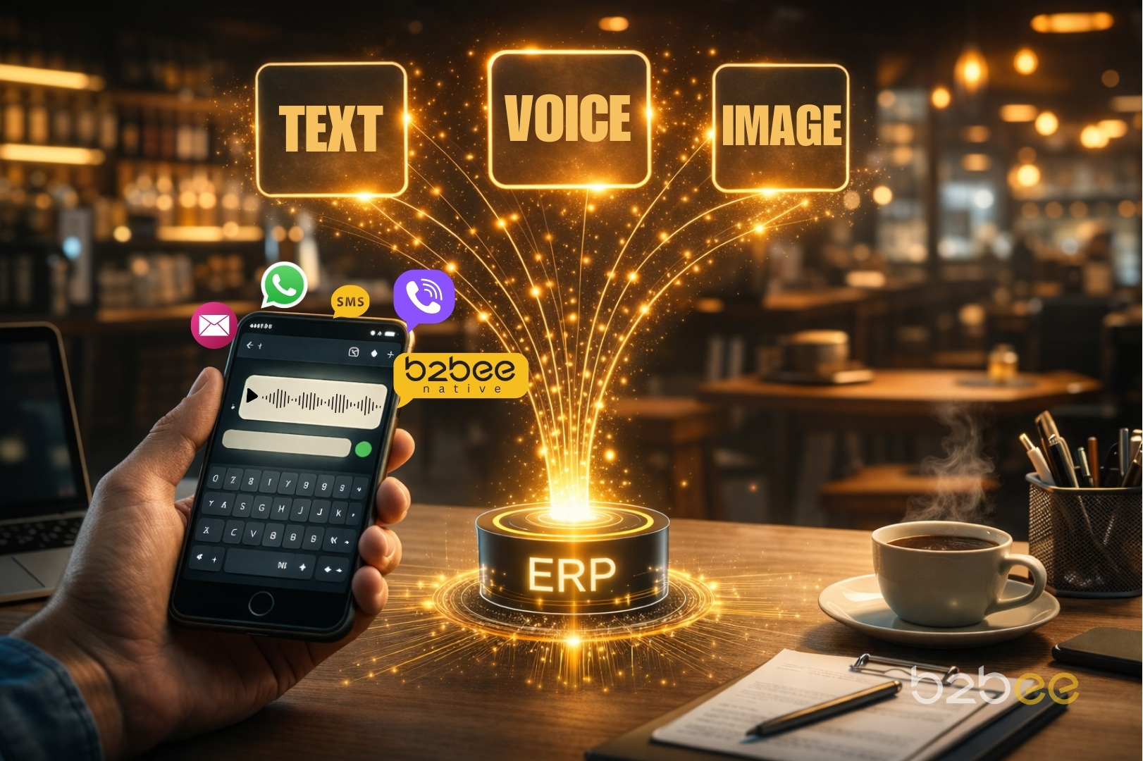 BeeAI pretvara WhatsApp poruke vlasnika bara u strukturiranu B2B narudžbu u ERP nadzornoj ploči